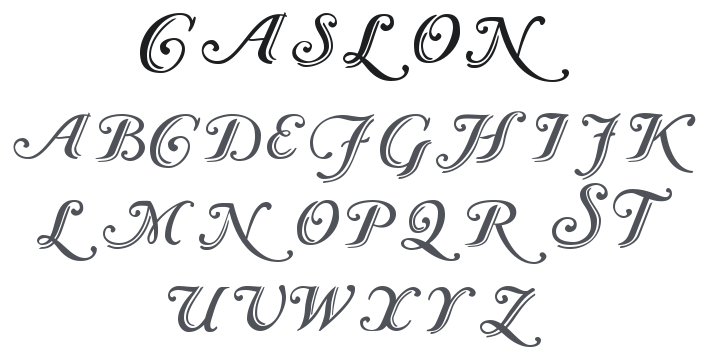 Caslon Calligraphic Initials Font