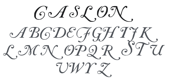 Caslon Initials Font