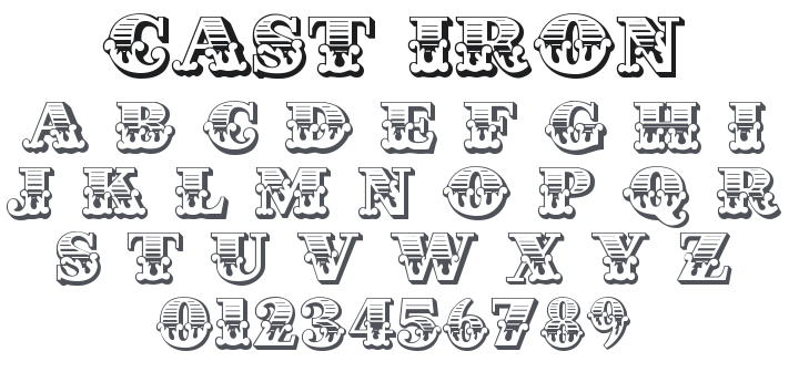 Cast Iron Font