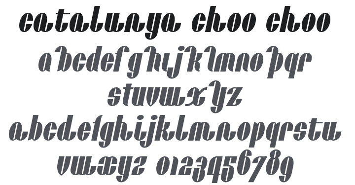 Catalunya Choo Choo NF Font