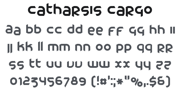 Catharsis Cargo Font