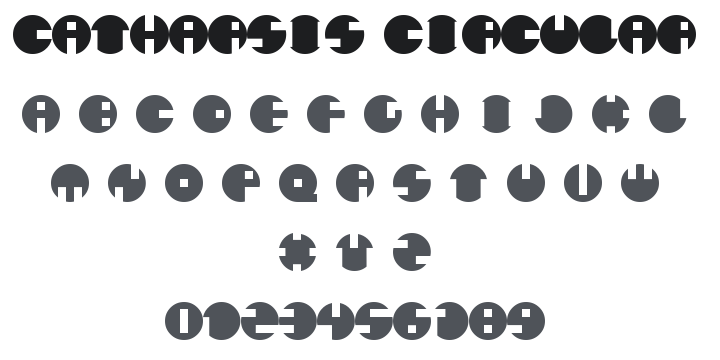Catharsis Circular Font