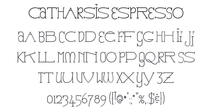 Catharsis Espresso Font