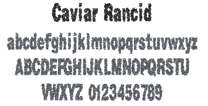 Caviar Rancid Font