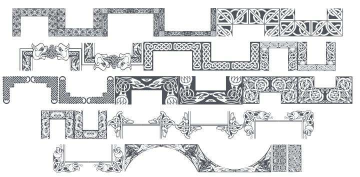 Celtic Frames Font