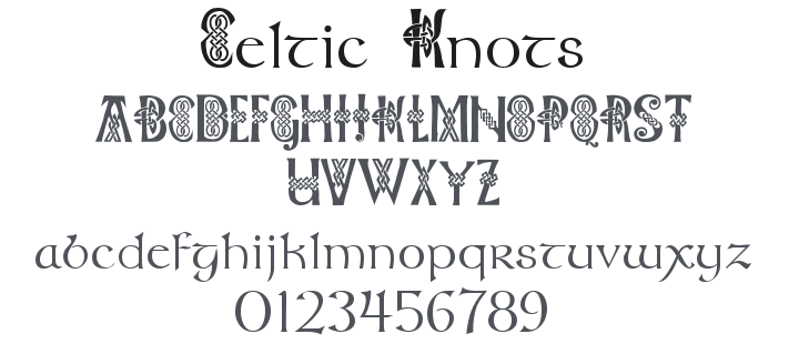 Celtic Knots Font