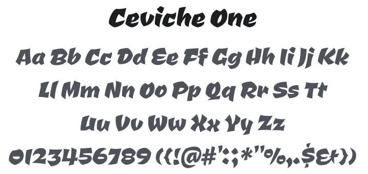 Ceviche One Font