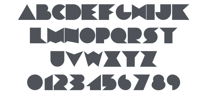 Chainsaw Geometric Font