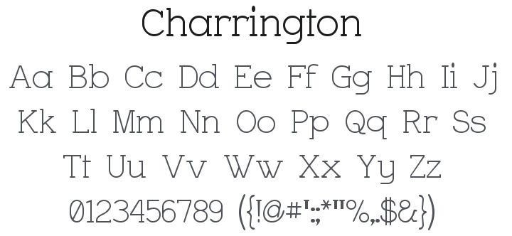 Charrington Font Family