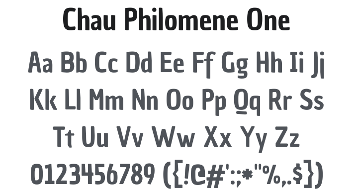 Chau Philomene One Font Family