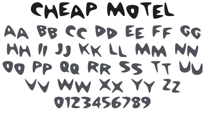 Cheap Motel Font