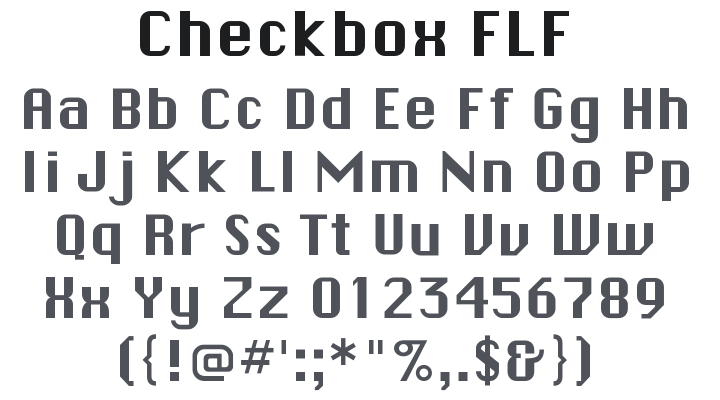 Checkbox FLF Font