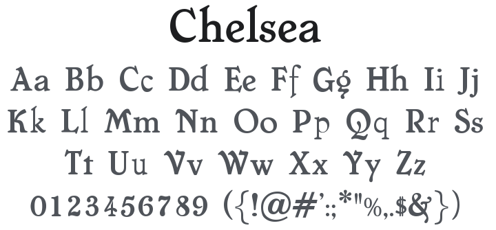 Chelsea Font Family