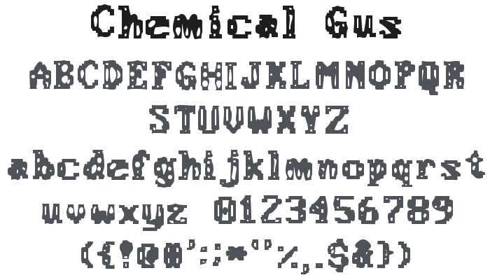 Chemical Gus Font