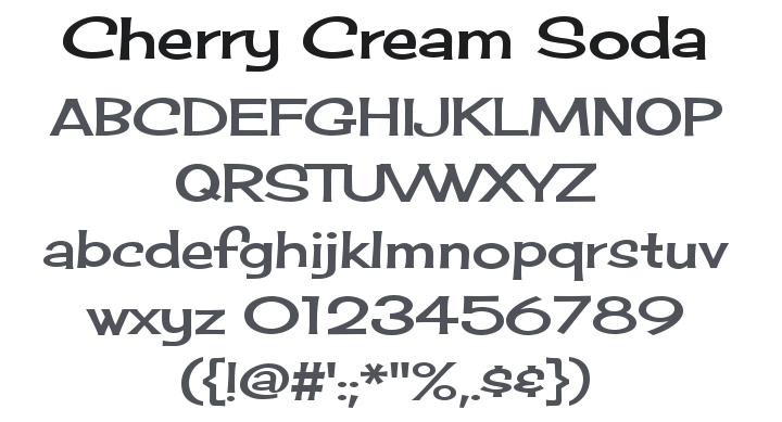 Cherry Cream Soda Font