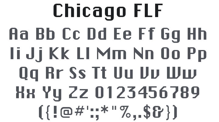 Chicago FLF Font
