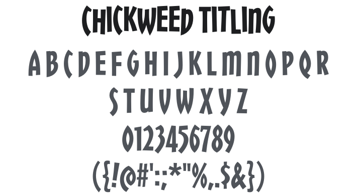 Chickweed Titling Font