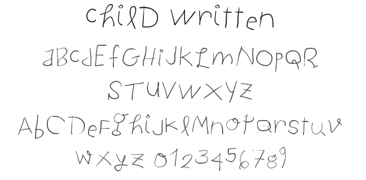Child Written Font Family