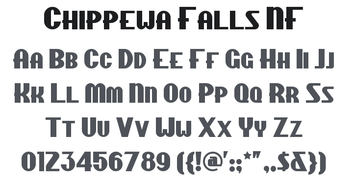 Chippewa Falls NF Font
