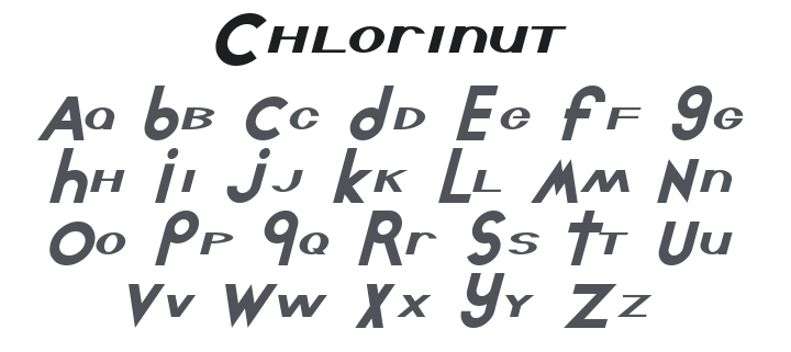 Chlorinut Font
