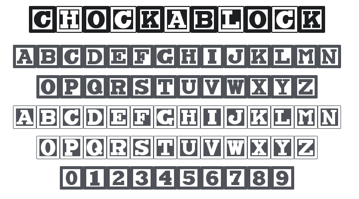 Chock A Block NF Font