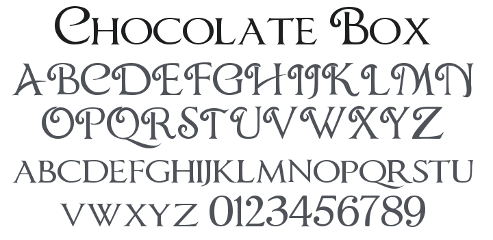 Chocolate Box Font Family