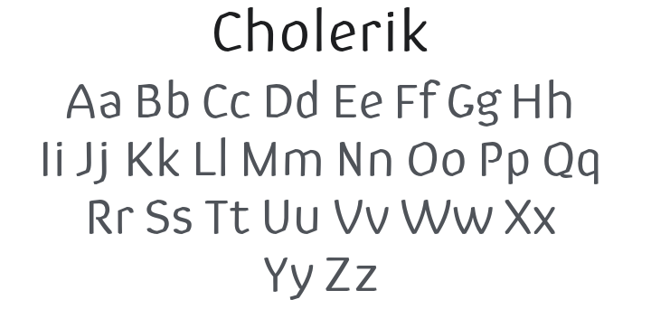 Cholerik Font