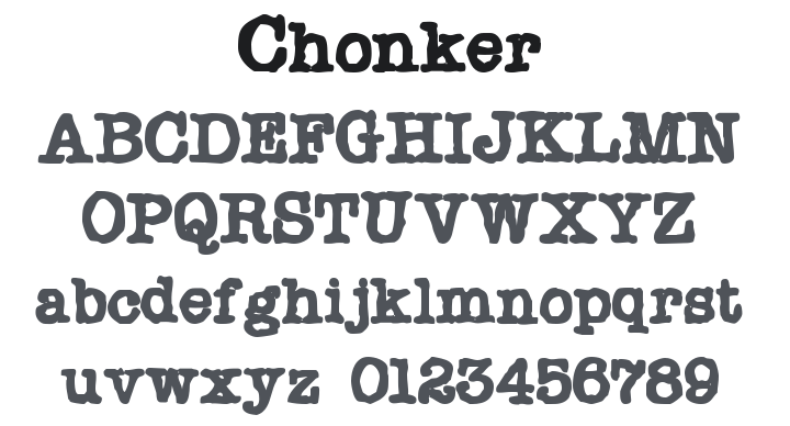 Chonker Font