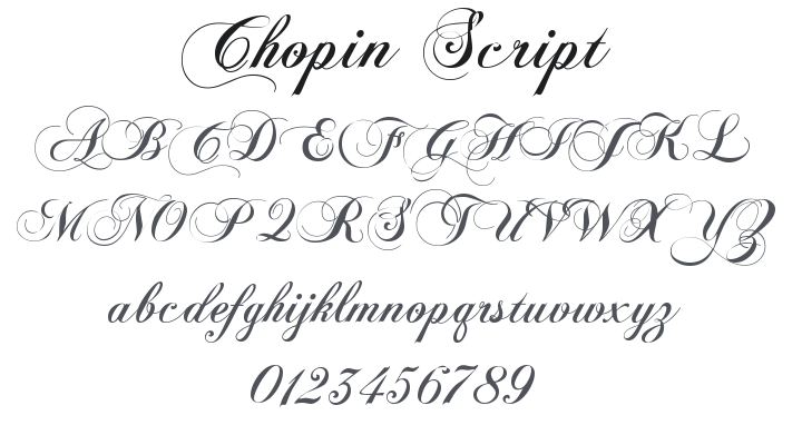 Chopin Script Font