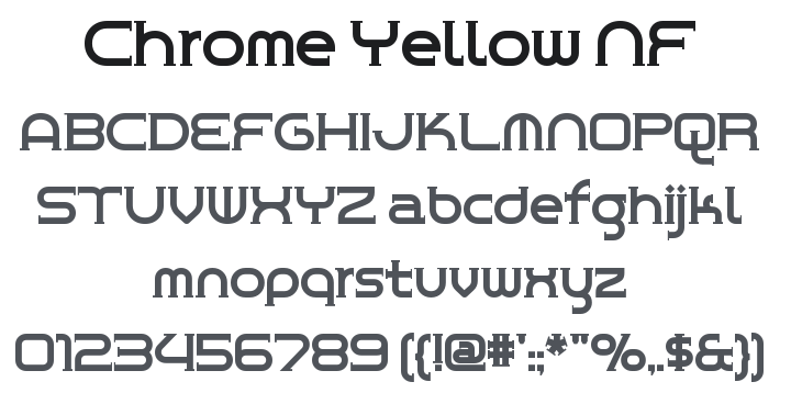 Chrome Yellow NF Font Family