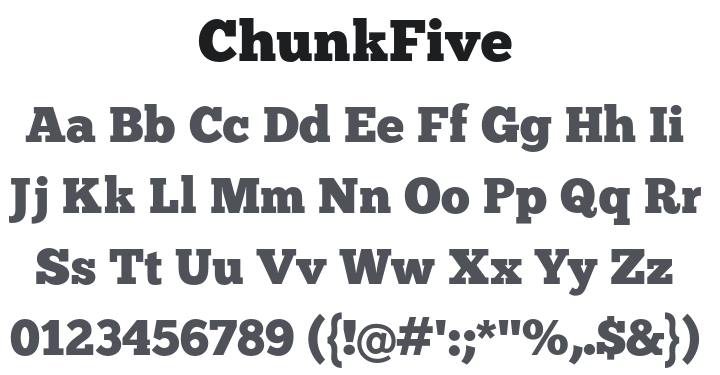 ChunkFive Font Family