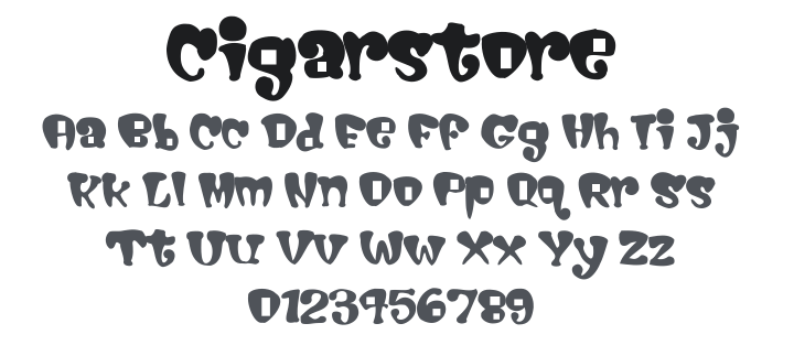 Cigarstore Font