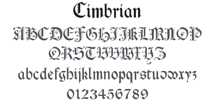 Cimbrian Font