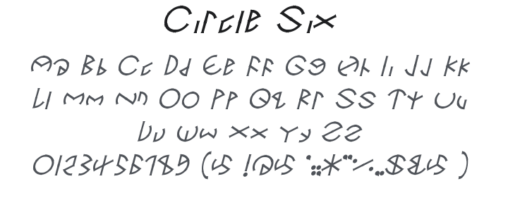Circle Six Font