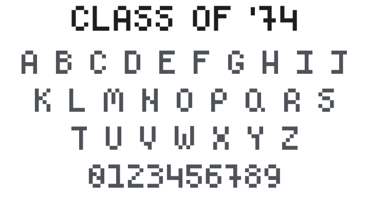 Class of '74 Font