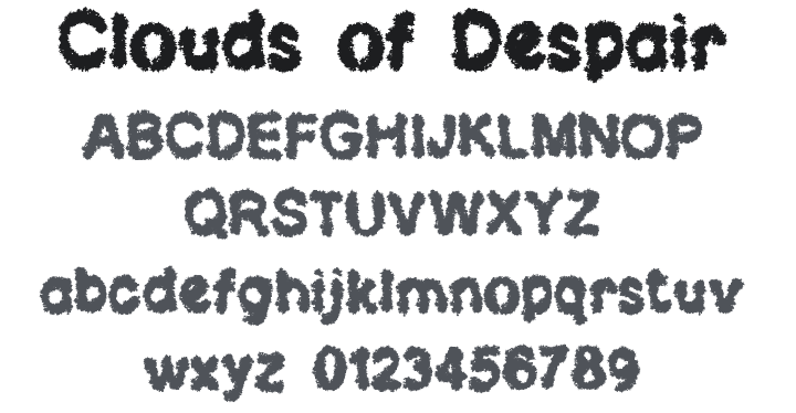 Clouds of Despair LSF Font