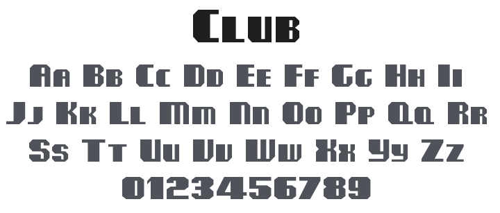 ClubMF Font