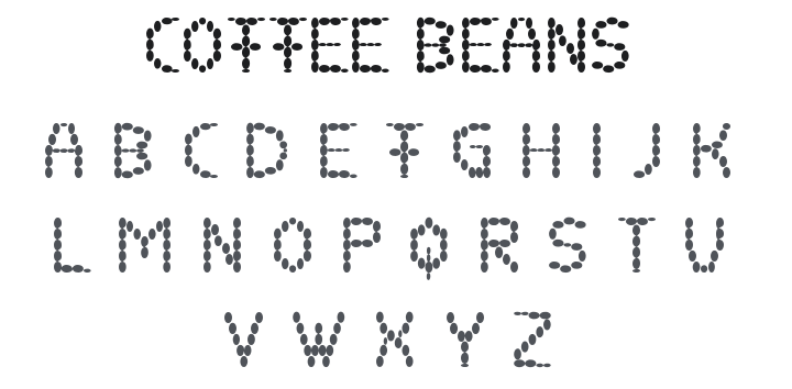 Coffee Beans Font
