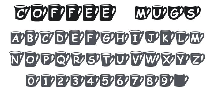 Coffee Mugs Font
