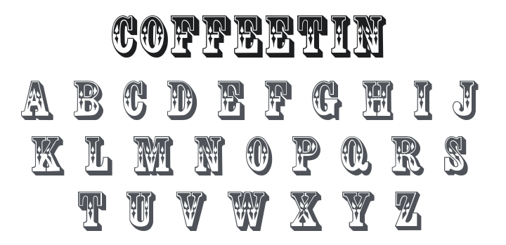 Coffee Tin Font