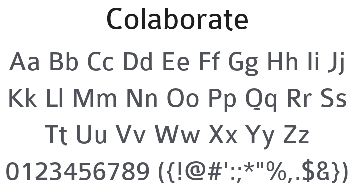 Colaborate Font Family