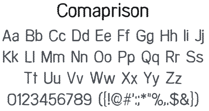 Comaprison Font