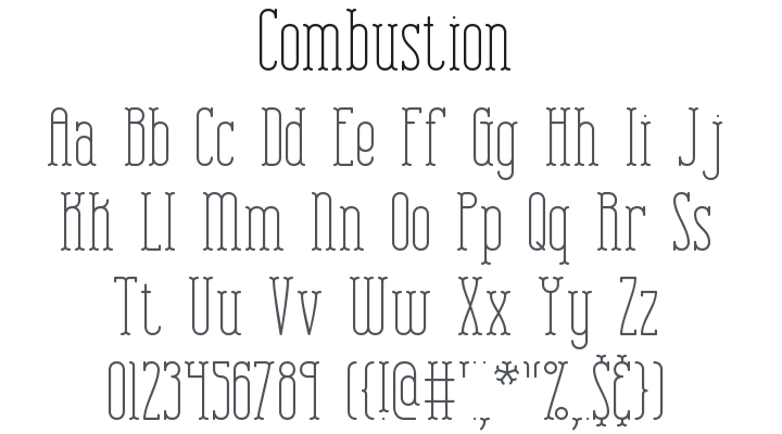 Combustion Font Family