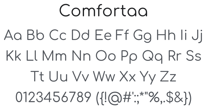 Comfortaa Font Family