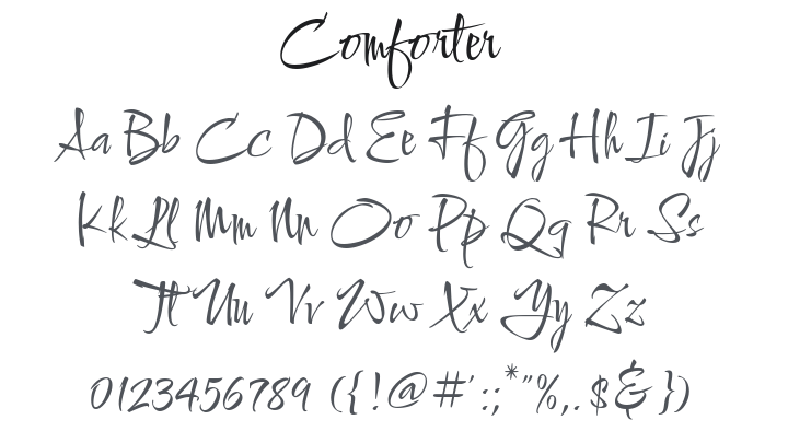 Comforter Font