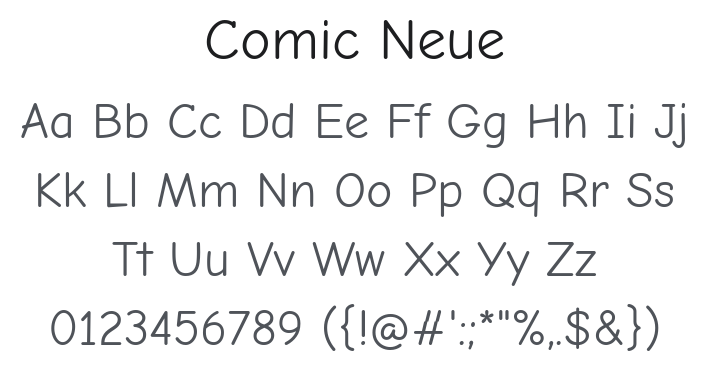 Comic Neue Font Family