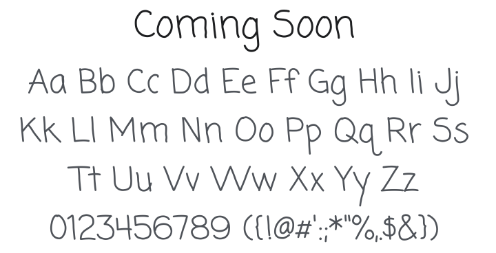 Coming Soon Font