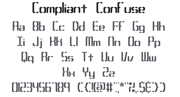 Compliant Confuse Font Family