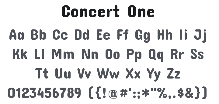 Concert One Font
