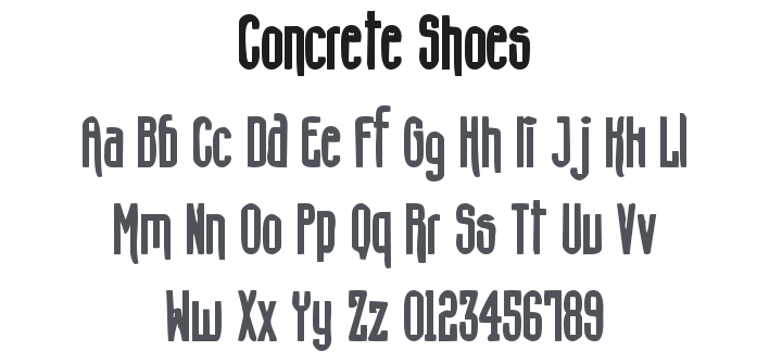 Concrete Shoes Font
